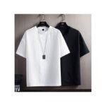 Lot De 2 T-Shirt En Coton à Manches Courtes Pour Hommes