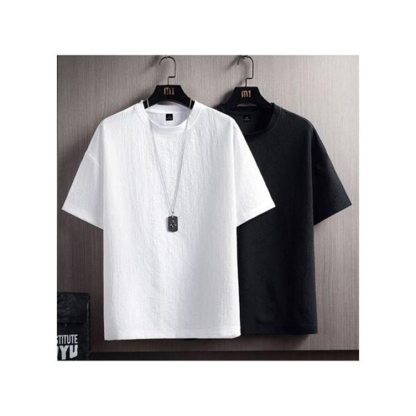 Lot De 2 T-Shirt En Coton à Manches Courtes Pour Hommes